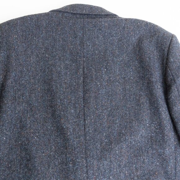 Vintage Tweed Sport Coat Wool Blazer Jacket Elbow Patches England 48 L Moores - Picture 15 of 16